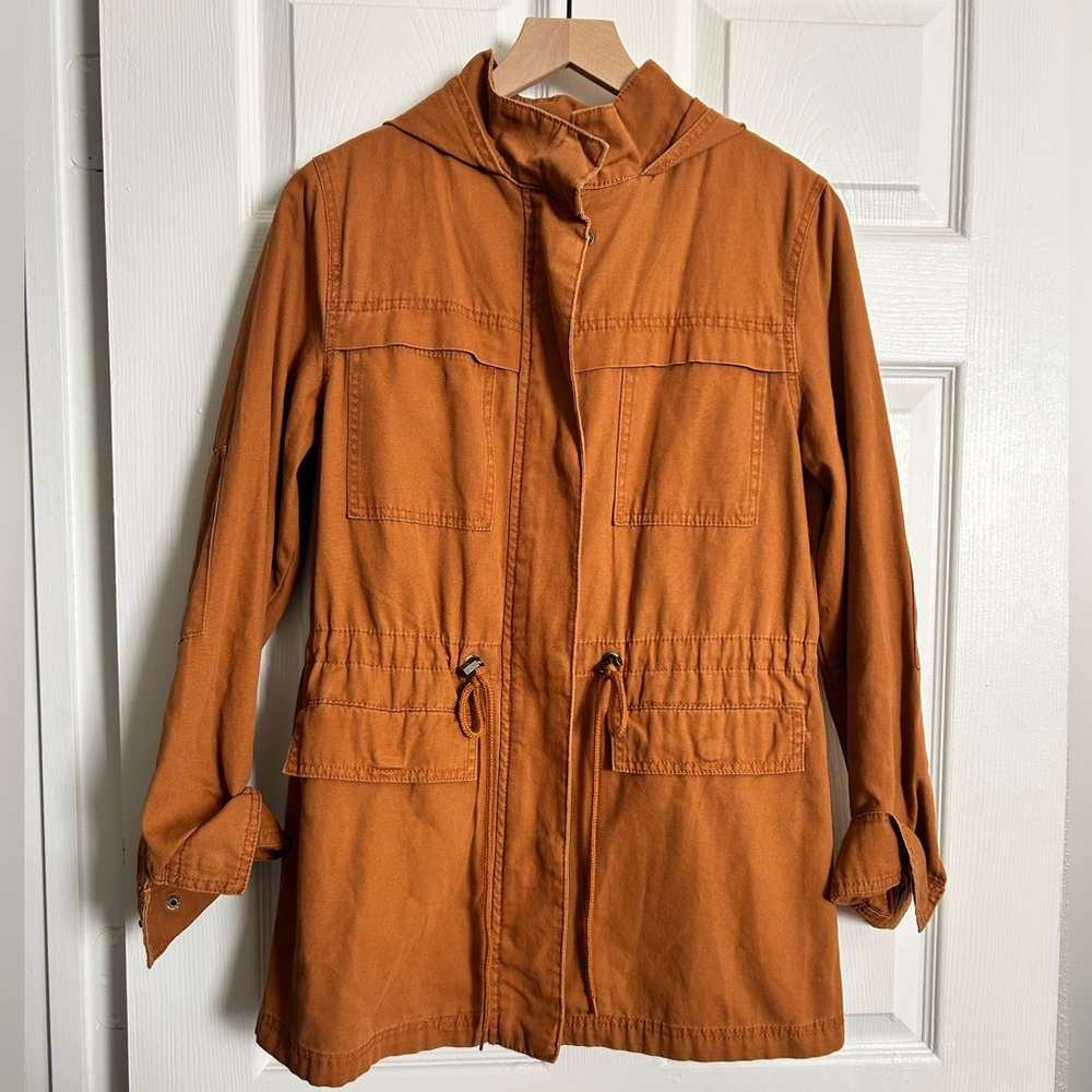 Universal Threads Burnt Orange Utility Jacket Small NWT